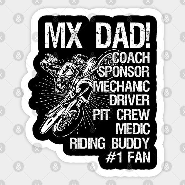 Motocross Mx Dad Sticker by adalynncpowell